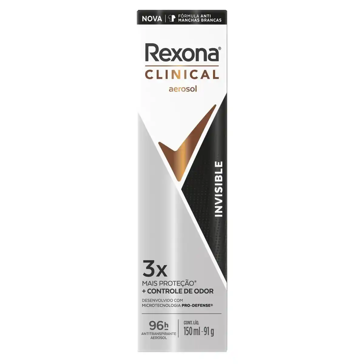 DESOD AERO REXONA CLINICAL INVISIBLE 150ML