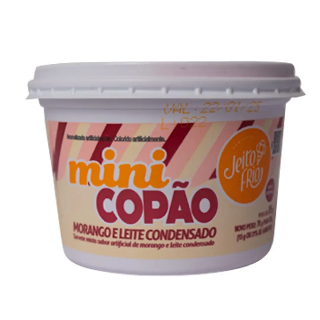 JEITO FRIO MINI COPAO MORANGO/LEITE