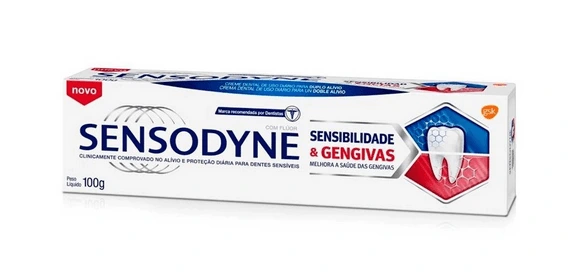 CREME DENTAL SENSODYNE SENSIBILIDADE E GENGIVAS 100G