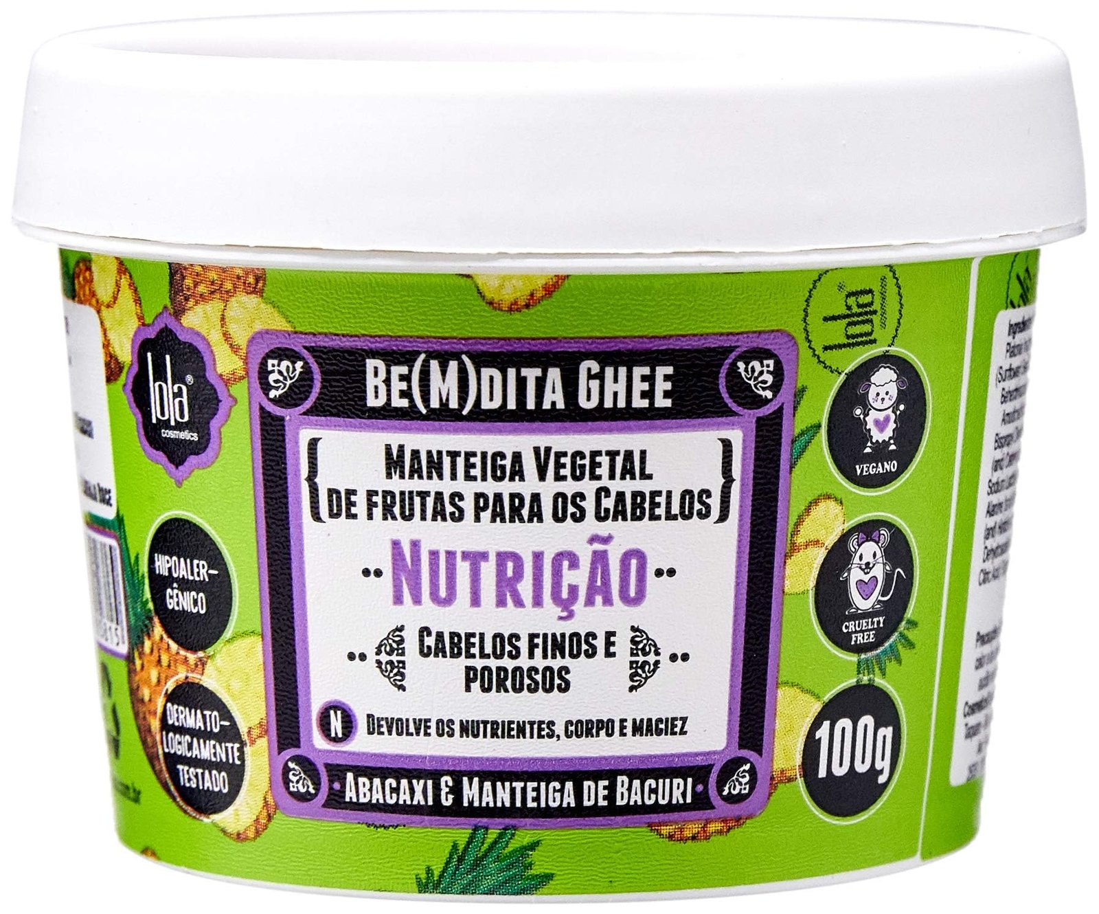 CREME LOLA BEMDITA GHEE NUTRICAO 100G