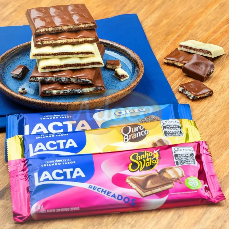 CHOCOLATE LACTA RECHEADOS 98G
