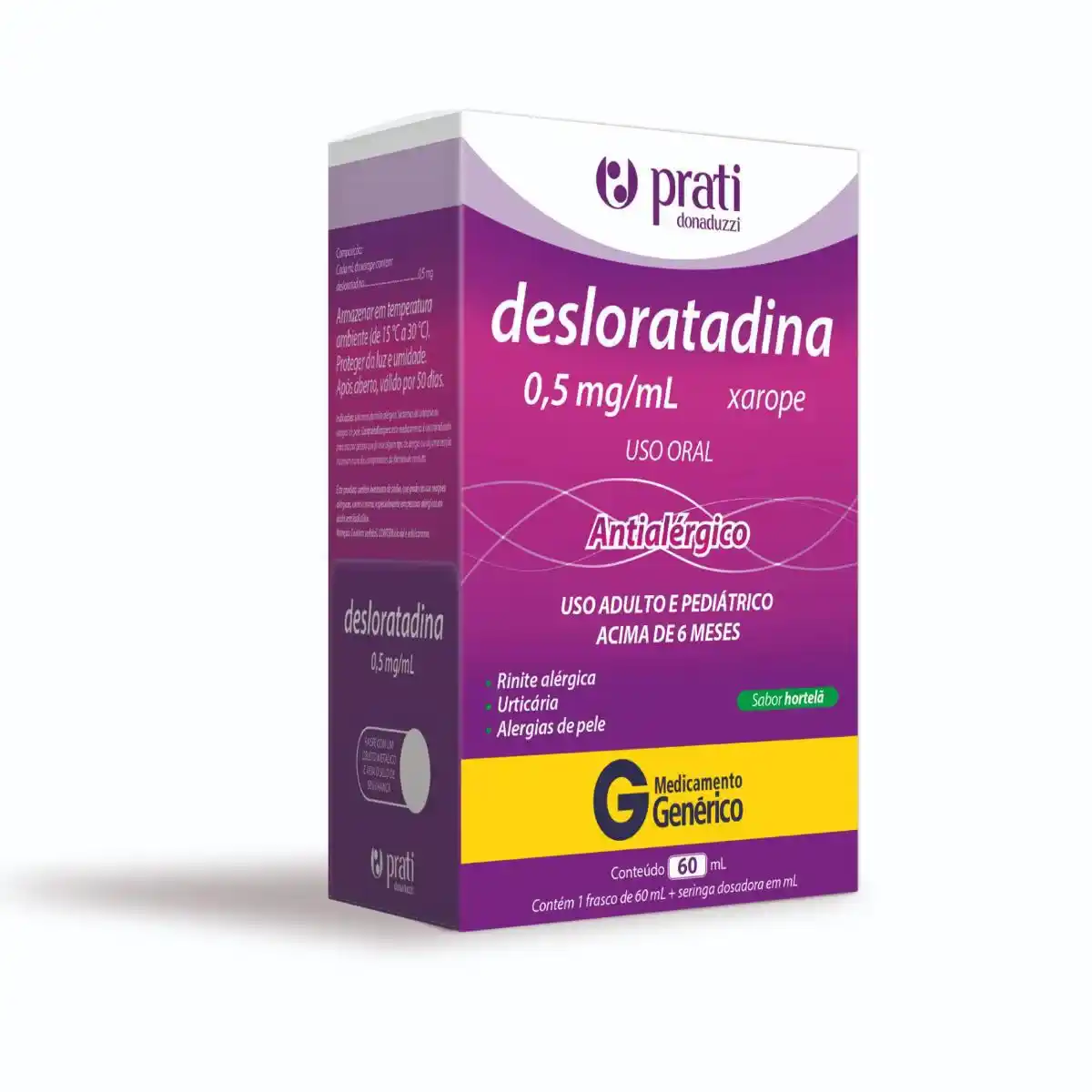 DESLORATADINA 0,5MG/ML XPE 60ML