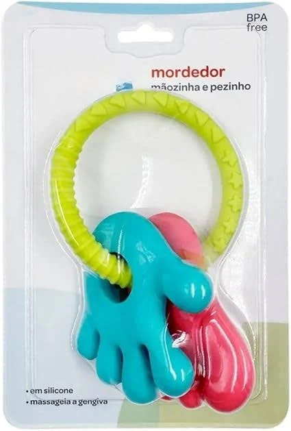 MORDEDOR MAOZINHA E PEZINHO ROSA/AZUL