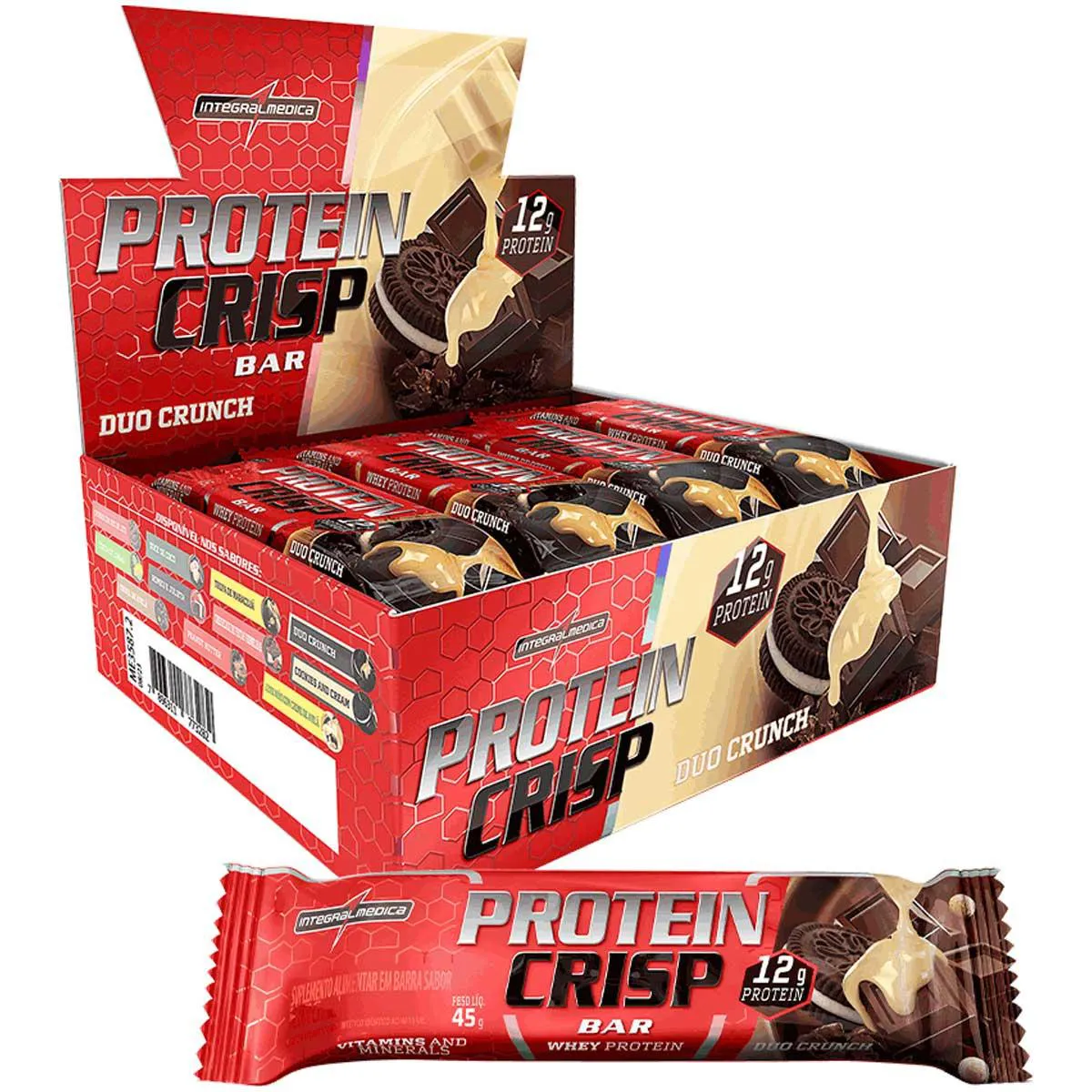 BARRA DE PROTEINA CRISP SABOR DUO CRUNCH