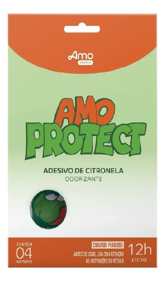 AMO PROTECT 4 ADESIVOS CITRONELA