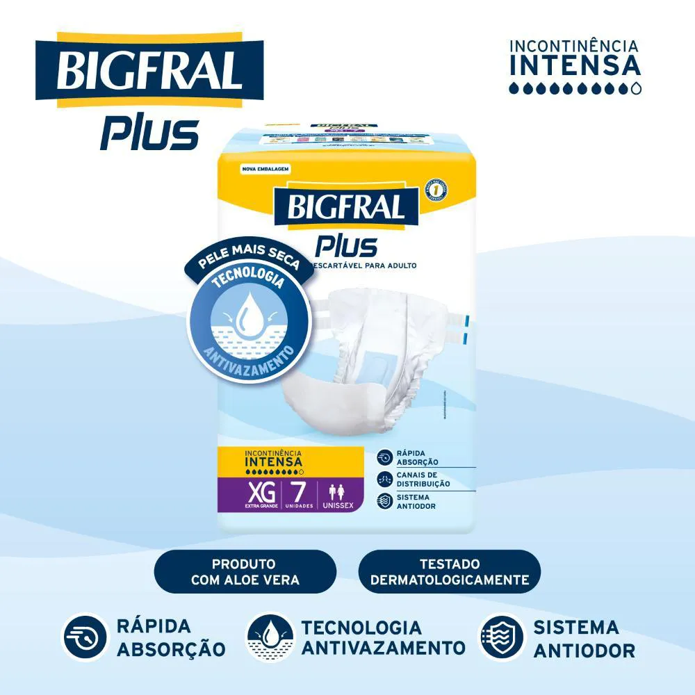 FRALDA BIGFRAL PLUS ADULTO XG 7UN - foto 2