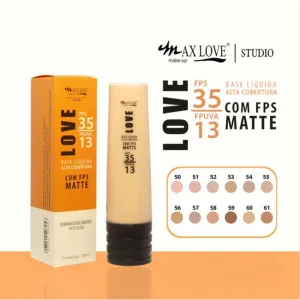 BASE LIQUIDA MAX LOVE C/ FPS MATTE 30ML - foto 2