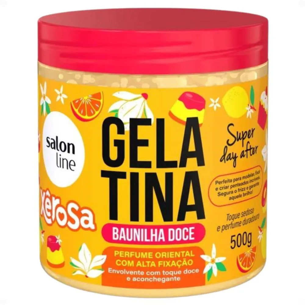 GELATINA SALON L XEROSA BAUNILHA DOCE 500GR