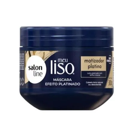 MASCARA SALON L MEU LISO PLATINA 300G