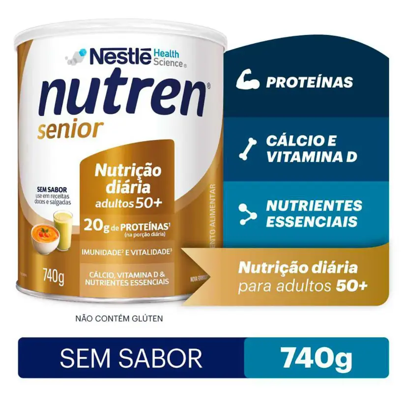 NUTREN SENIOR S/ SABOR 740G - foto 2