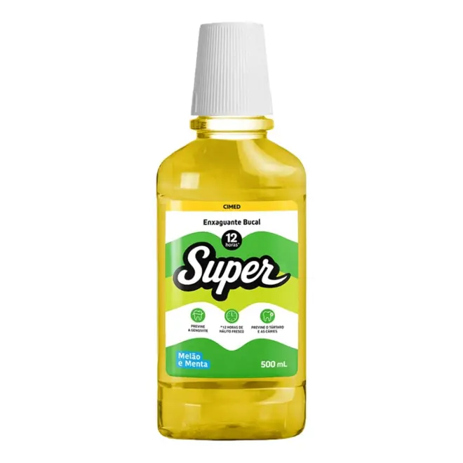 ENXAG BUCAL SUPER 12H MELAO MENTA 500ML