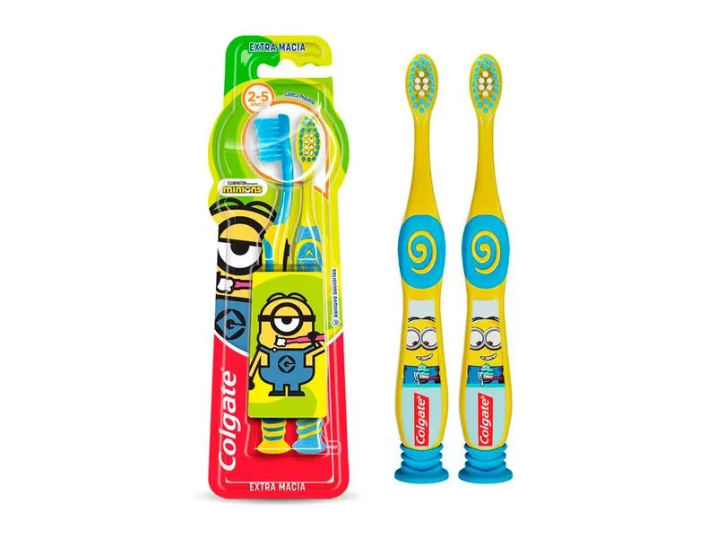 ESC COLGATE KIDS SMILES MINIONS 2 A 5 ANOS 2UN