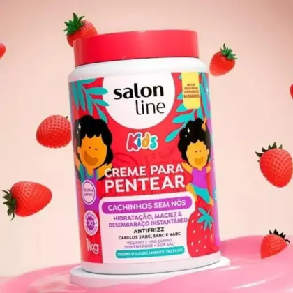 CREME P/ PENTEAR SALON L KIDS MORANGO 1KG