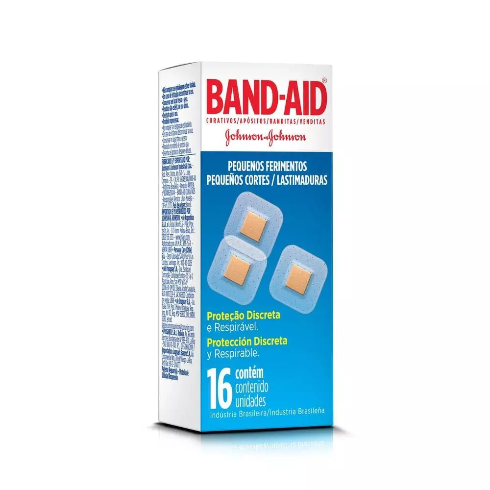 CURATIVO BAND-AID PEQ FERIMENTOS 16UN