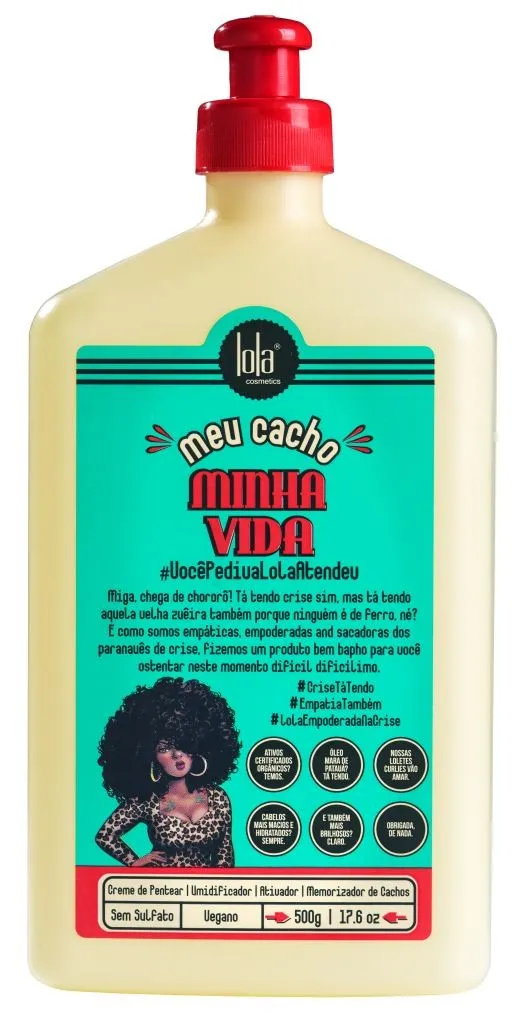 CREME PENTEAR LOLA MEU CACHO MINHA VIDA 500G