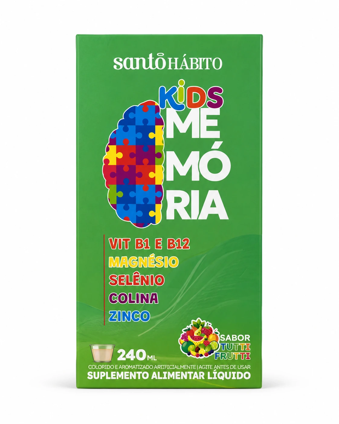 SANTO HABITO MEMORIA KIDS TUTTI FRUTTI 240ML