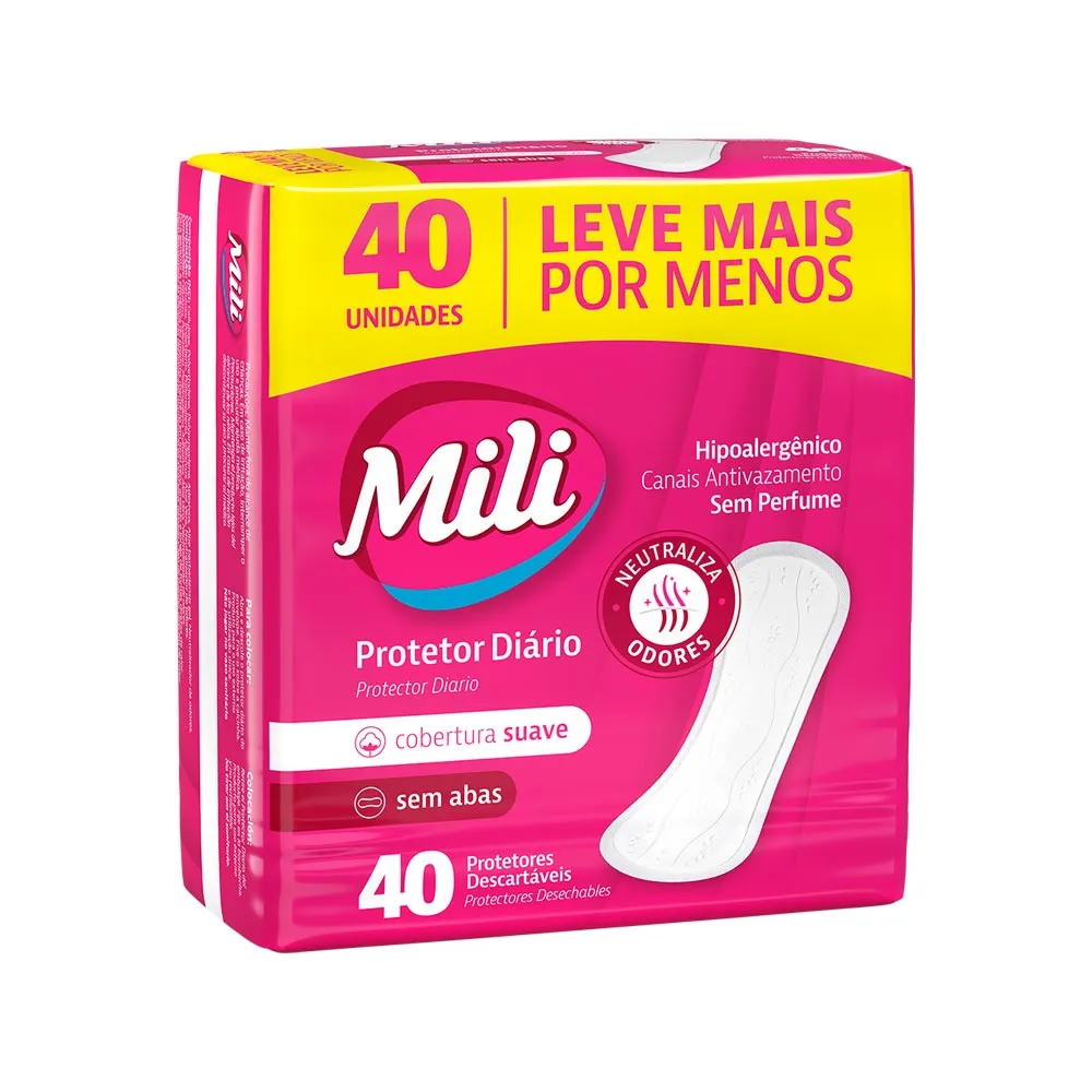 ABSORV PROTETOR DIARIO MILI 40UN