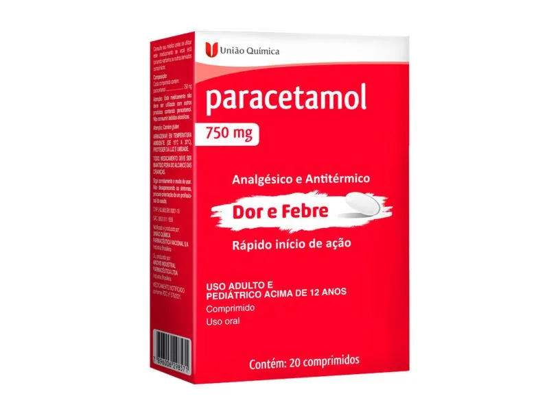 PARACETAMOL 750 MG C/ 20 CP