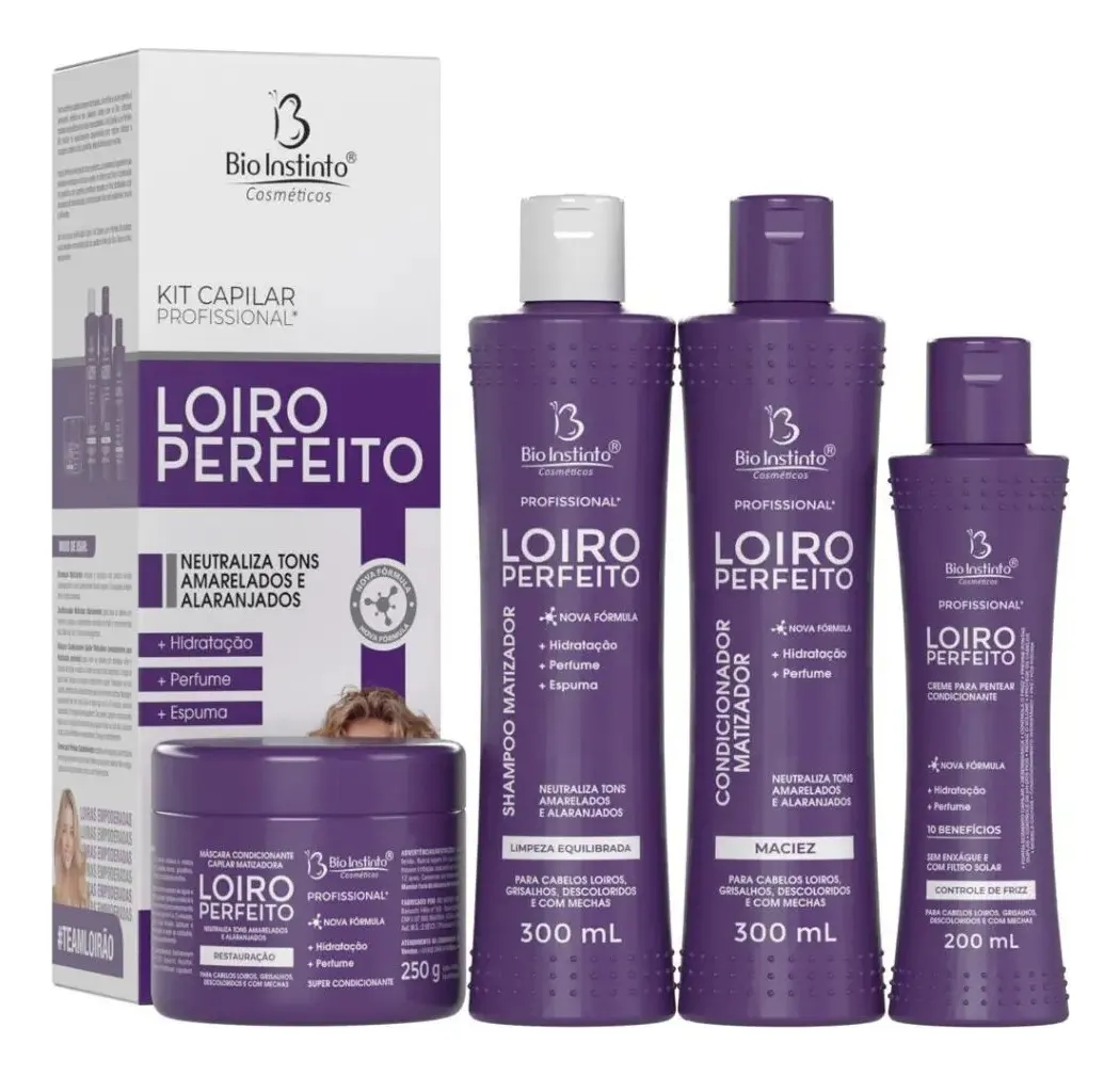 KIT CAPILAR LOIRO PERFEITO 4 ITENS