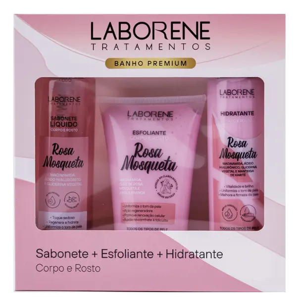 KIT LABORENE SAB + ESFOL + HID ROSA MOSQUETA