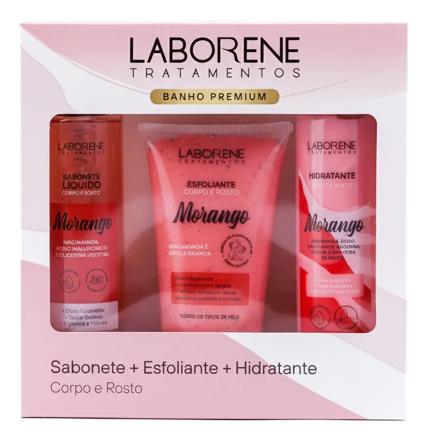 KIT LABORENE SAB + ESFOL + HID MORANGO