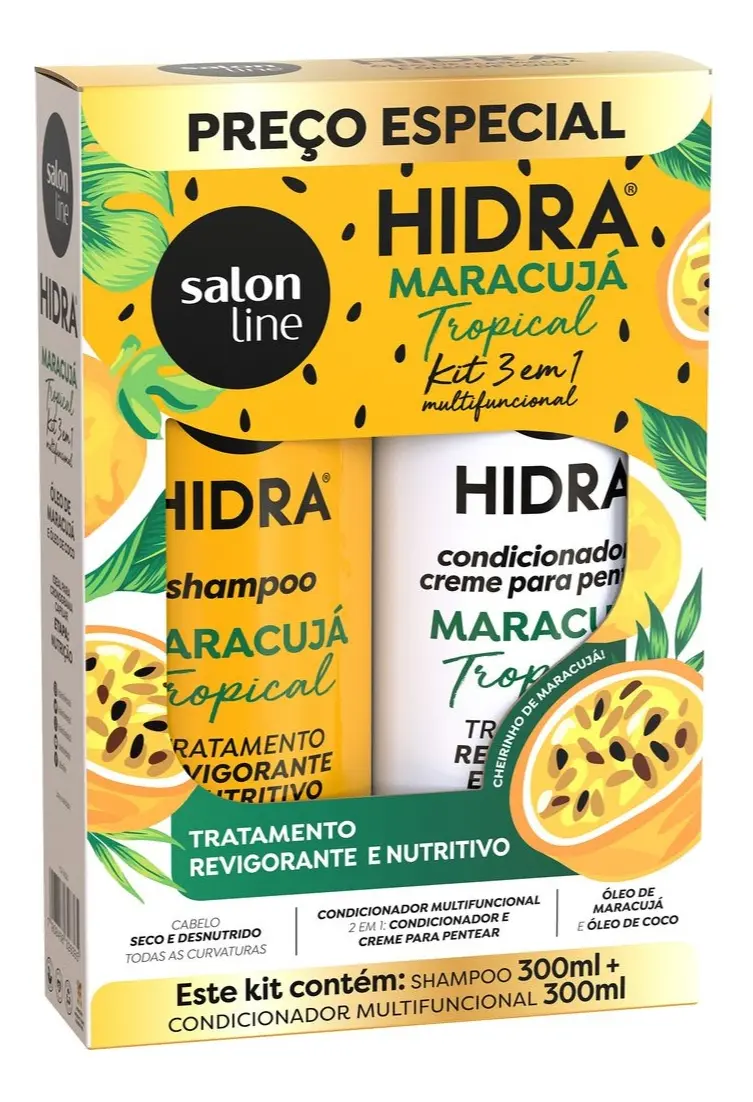 KIT SALON L SH + COND HIDRA MARACUJA 300ML