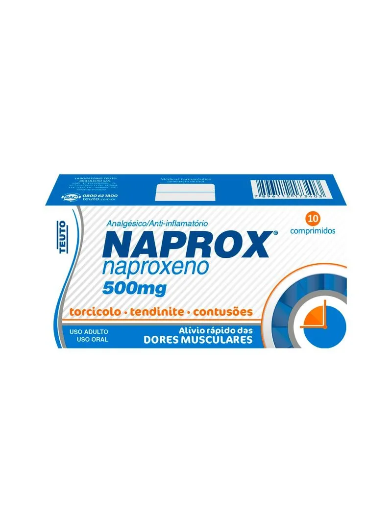 NAPROX 500 MG C/ 10 CP