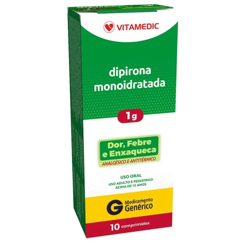 DIPIRONA MONOIDRATADA 1G 10COMP