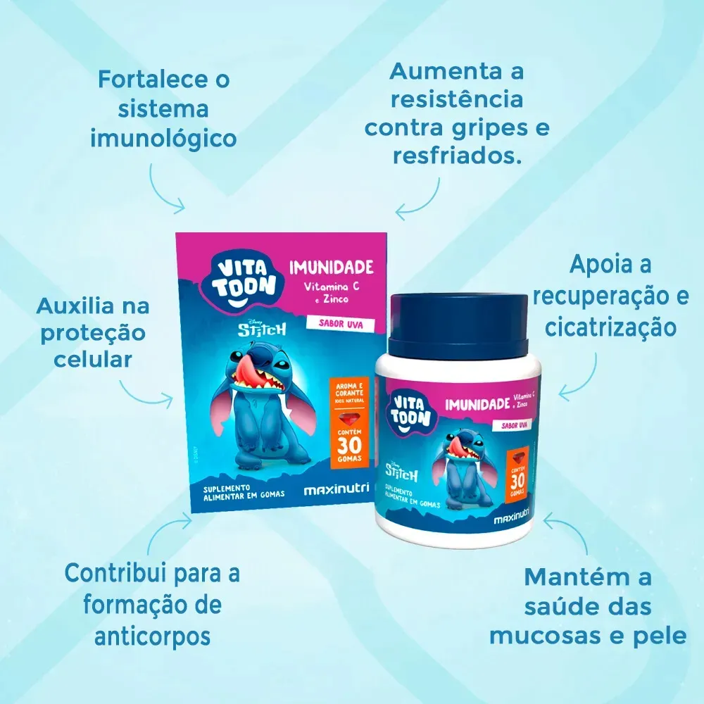 VITATOON STITCH A-Z TUTTI-FRUTTI 30 GOMAS - foto 2