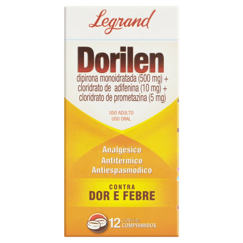 DORILEN 500/10/5MG COM 12 CP