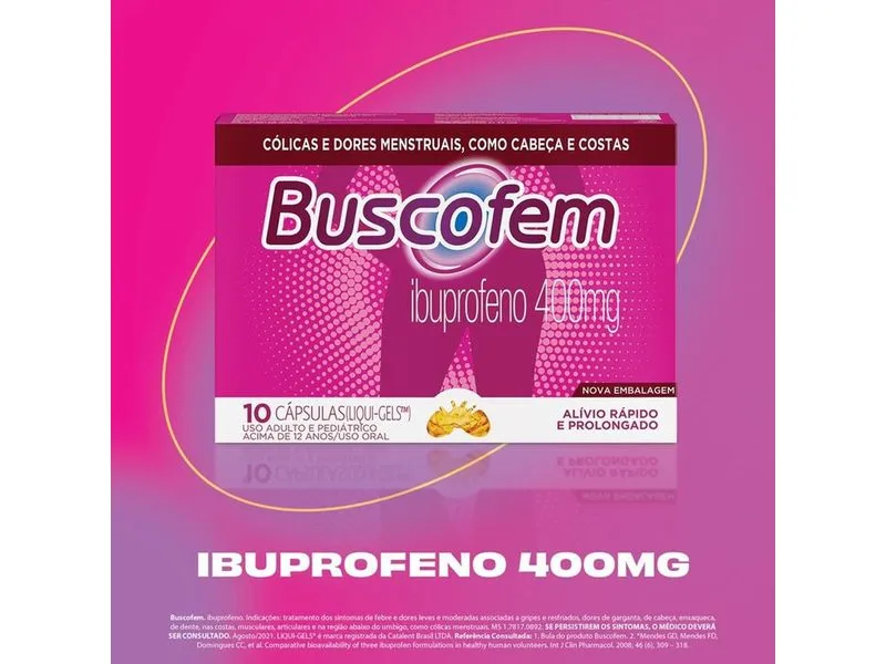 BUSCOFEM 400 MG C/ 10 CAP GEL - foto 3