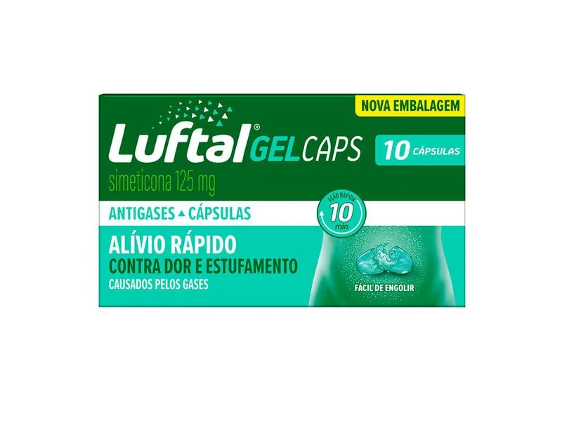 LUFTAL MAX 125 MG C/ 10 CAP GE
