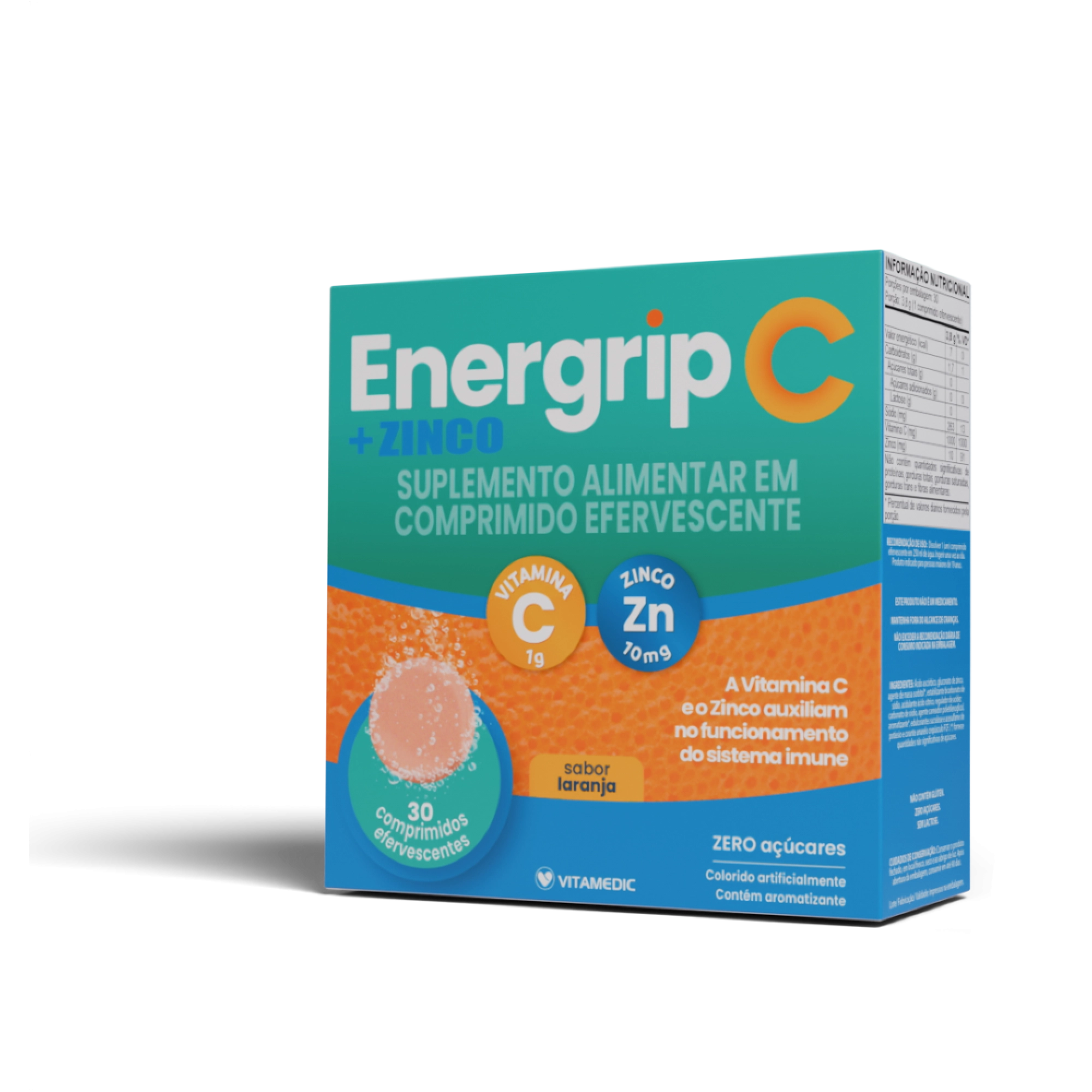 ENERGRIP C + ZINCO 30 CPS EFERV