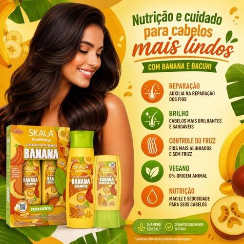 KIT SKALA BANANA - SHAMPOO + COND - foto 2