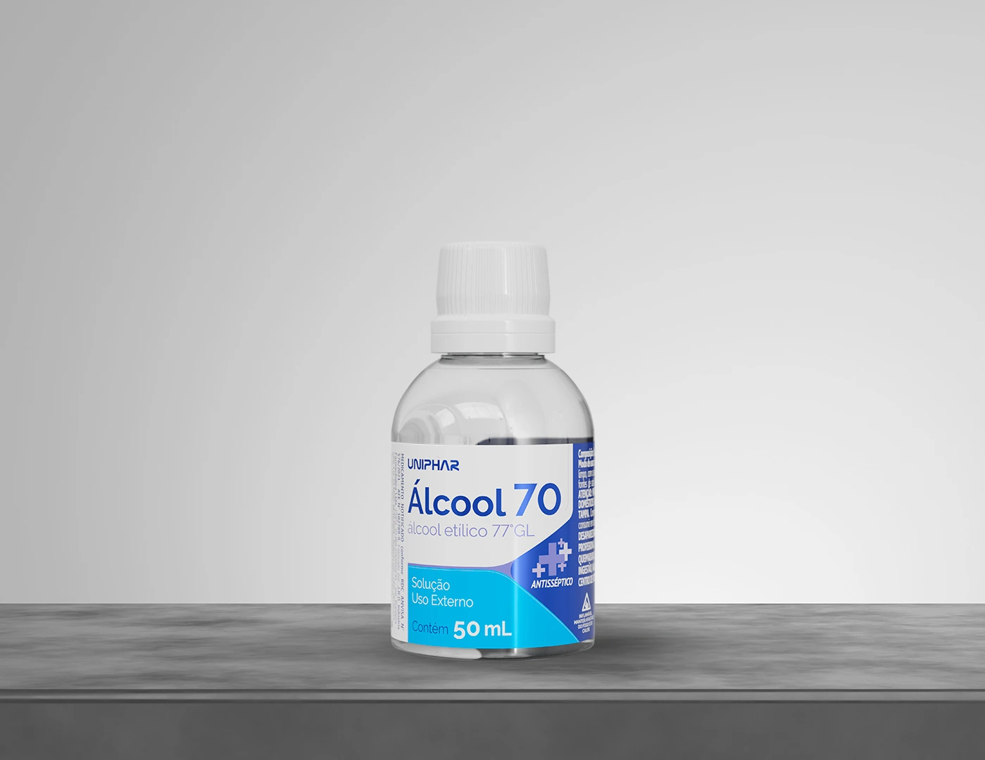 ALCOOL UNIPHAR 70 C/ 50 ML