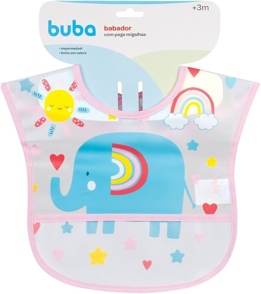 BABADOR BUBA C/BOLSO ARCO IRIS