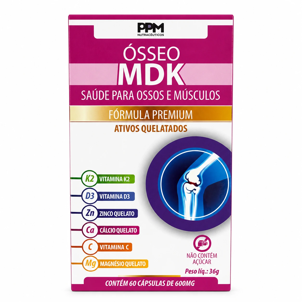 OSSEO MDK 600MG 60 CAPS