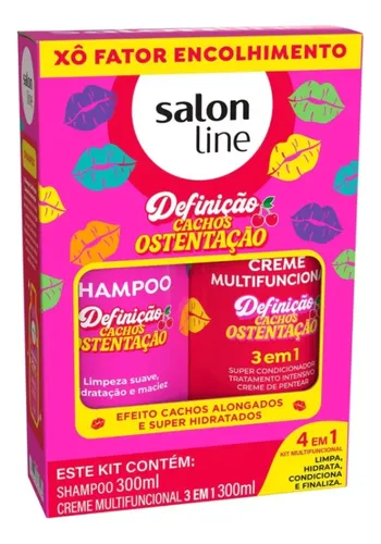 KIT SALON LINE CACHOS OSTENT SH + CREME