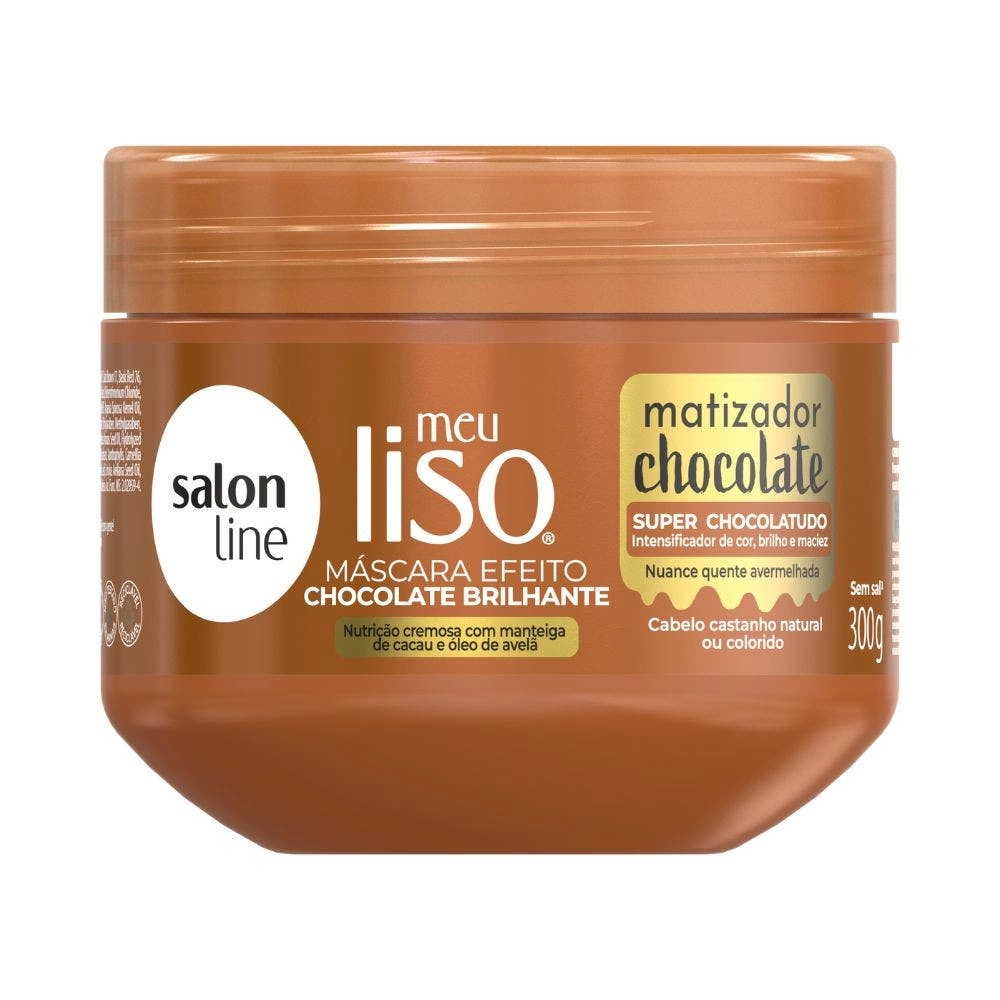 MASC SALON L MEU LISO MATIZ CHOCOLATE 300GR