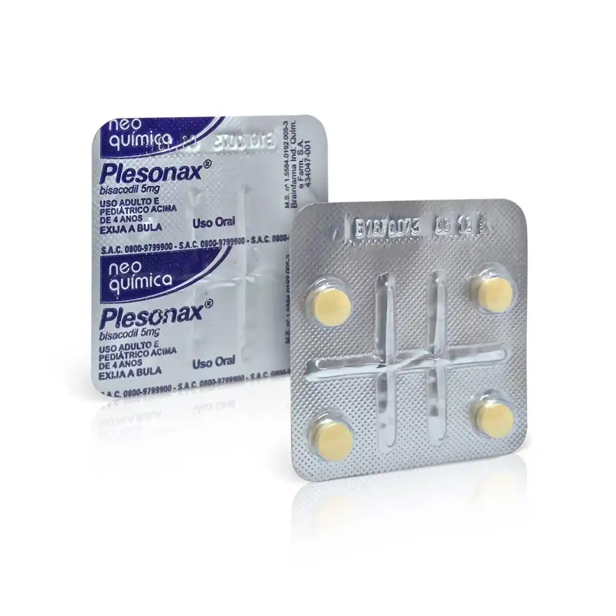 PLESONAX 5 MG C/ 4 DRG