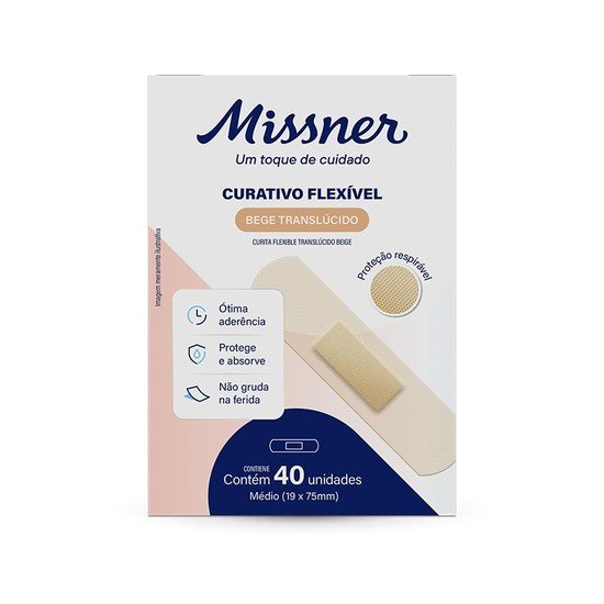CURATIVO MISSNER FLEXIVEL BEGE 40UN