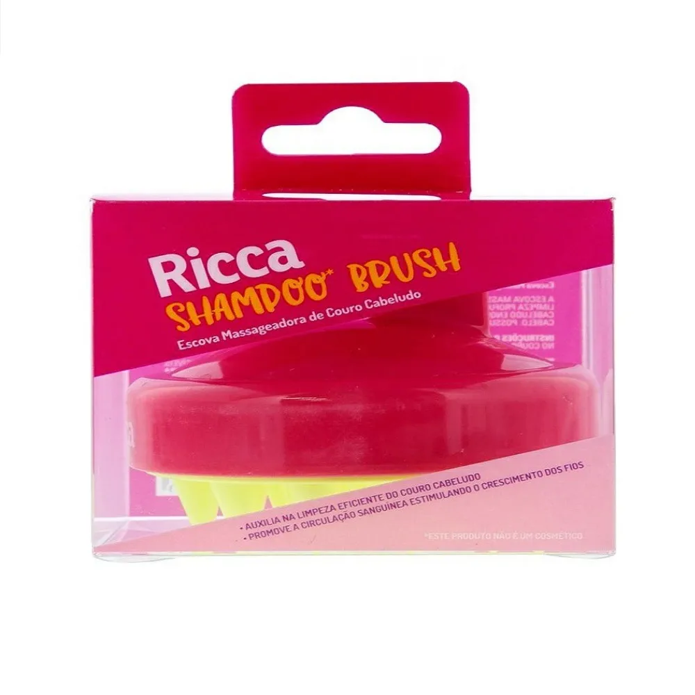 SHAMPOO BRUSH RICCA COURO CABELUDO