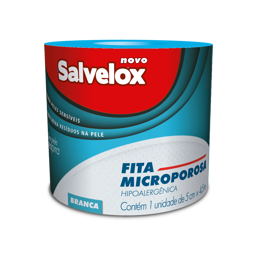 FITA MICROPORE SALVELOX BRANCO 5X4,5CM