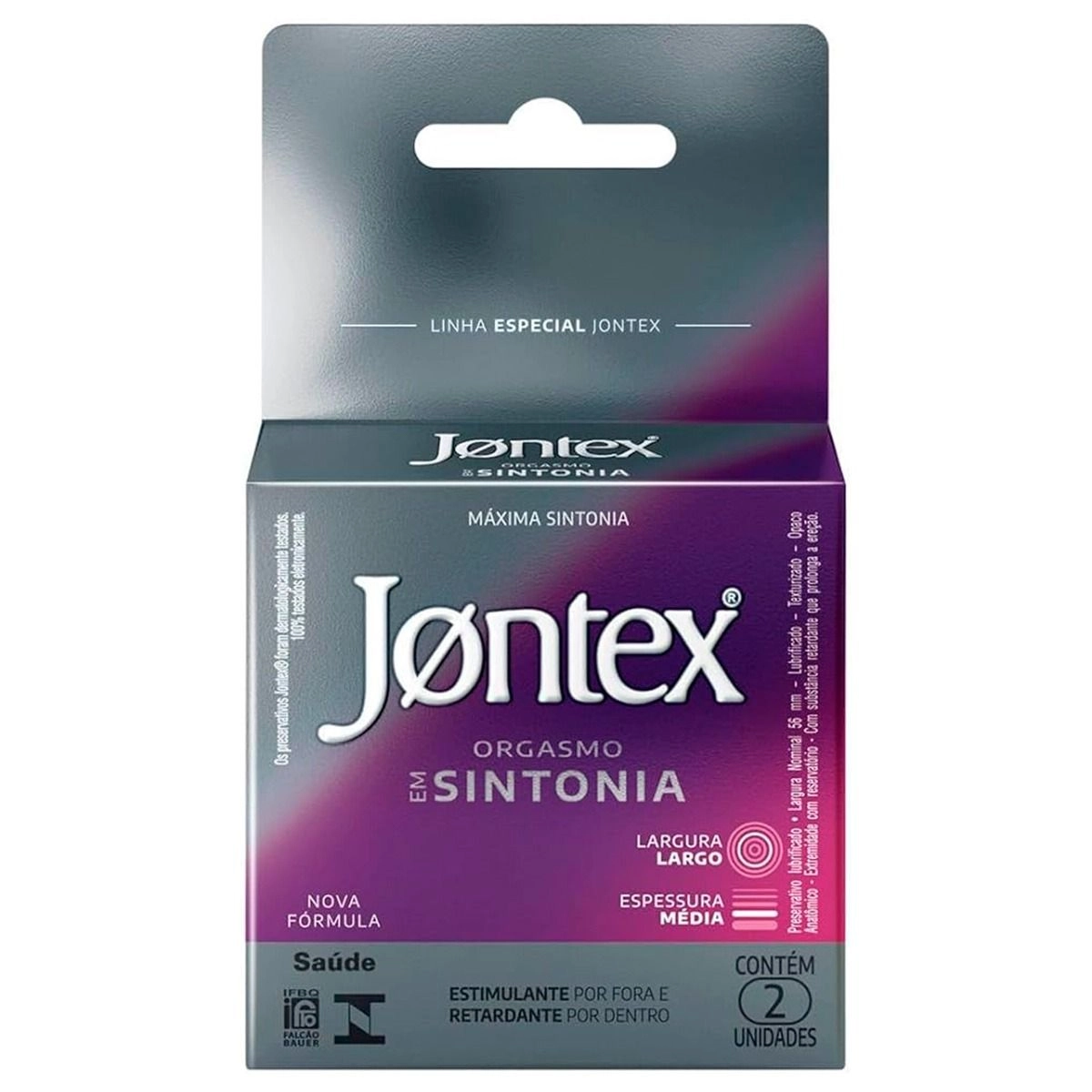 PRESERV JONTEX ORGASMO EM SINTONIA 2UN