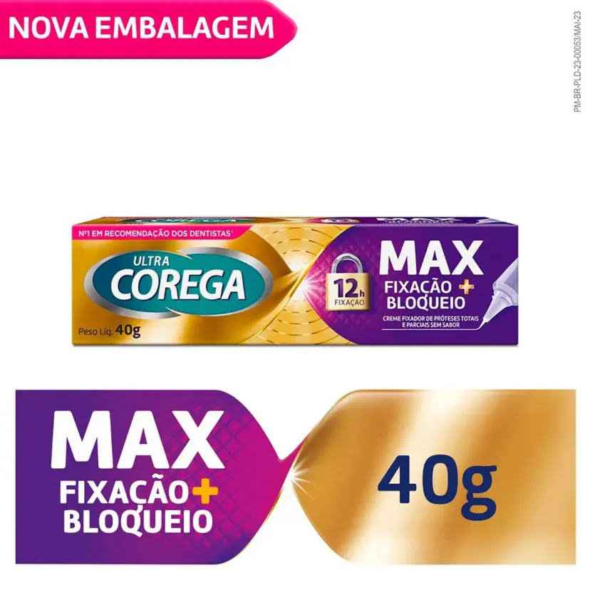 COREGA MAX FIXAÇÃO + BLOQUEIO 40G