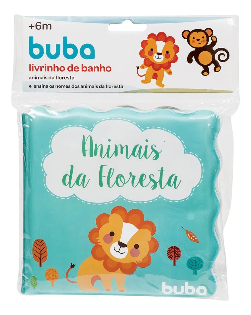 LIVRINHO DE BANHO BUBA ANIMAIS DA FLORESTA