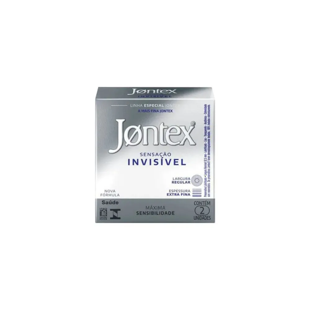 PRESERV JONTEX SENSACAO INVISIVEL 2UN