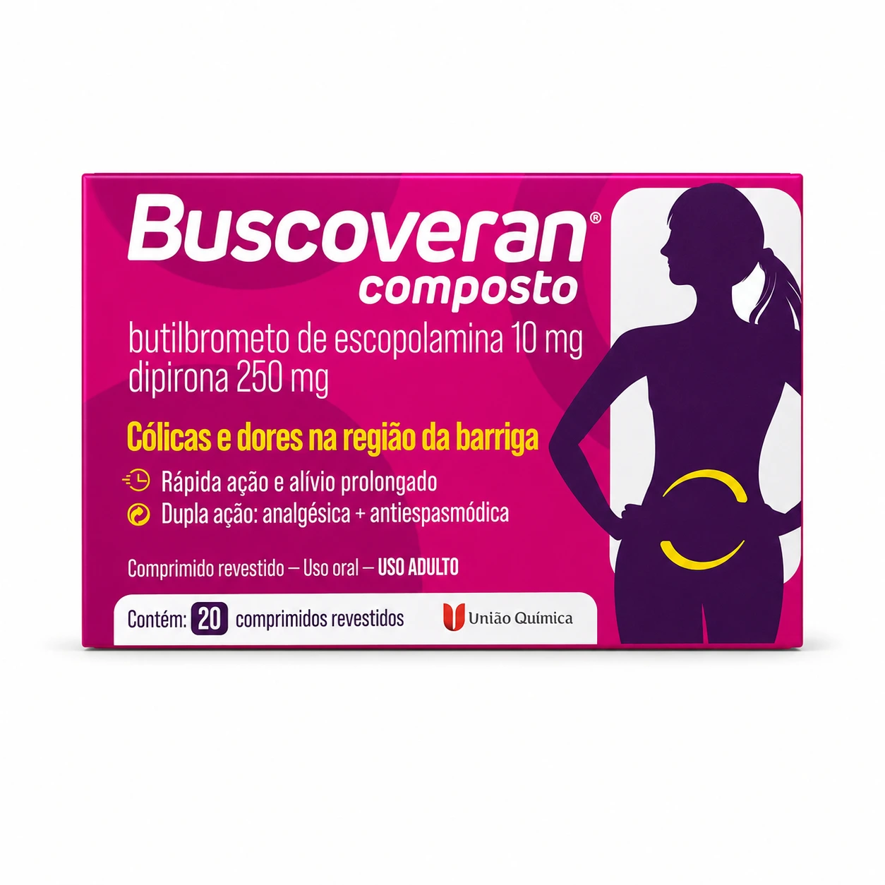BUSCOVERAN COMPOSTO 10/250MG 20CPS
