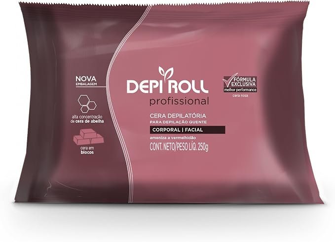 CERA DEPI ROLL QUENTE ROSA 250G