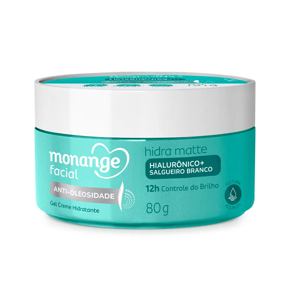 GEL CREME MONANGE FACIAL ANTI-OLEOSIDADE 80G